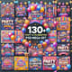130+ Party & Celebration PSD Mega Set - Vibrant Multi-Channel Social Media Ad Templates for Brands & Creators 3