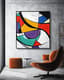 Bold Asymmetrical Abstract Wall Art Design - Vibrant Contemporary Artwork for Modern Home and Office Decor 6