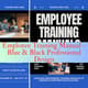 Employee Training Manual - Blue & Black Professional Design - Streamlined Corporate Training Templates for Efficient Learning and Development 1