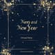 MidnightWish Studio Navy and Gold - Elegant New Year Party Virtual Invitation for Stylish Celebrations and Digital Events 1