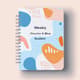 Weekly Planner Peach & Blue Abstract Student Guide - Stylish Academic Organizer for Efficient Study Planning and Time Management 4