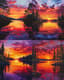Lakeside Sunset Peace - Serene Sunset Landscape Art for Relaxing and Inspiring Spaces 3