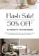 Flash Sale Online Shop Newsletter - Dynamic Email & Signature Templates for Business Communication Success 3