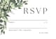 Green Watercolor Wedding RSVP Postcard - Elegant Business & Event Invitation Template for Memorable Celebrations 1