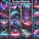 10 Alien Worlds & Sci-Fi Landscapes - Cinematic AI Video Prompts for Futuristic Creators and Storytellers 3