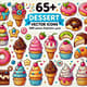 65+ Dessert Vector Icons - CDR Cartoon Illustration Pack - Playful Nature & Landscape Icons for Designers and Creators 1