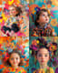 Whimsical Contemporary Child Portrait - Expressive Modern Portrait Art for Personal and Professional Creativity 5