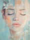 Gentle Pastel Abstract Female Portrait - Soft Abstract Portrait Art for Creative Projects and Artistic Spaces 1