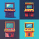 Retro Arcade Machine Pixel Icon - Vibrant Pixel Art Icon for Gamers and Digital Creators 1
