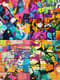 Sectioned Graffiti Wall Art - Urban Interactive Street Art for Creators and Community Engagement 5