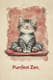 Cat in Yoga Pose - Comedic Wall Art - Playful and Uplifting Decor for Home and Office Spaces 5