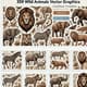 359 Wild Animals Vector Graphics - CorelDRAW Templates - Versatile Animal Illustrations for Designers and Creatives 4