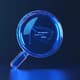 Blue Magnifier with Cursor Follow - Interactive 3D Template for Realistic UI and UX Prototyping 1