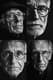 High Contrast Minimalist Portrait of an Elderly Man - Ethereal Minimalist Portrait Art for Contemporary Collectors and Creative Spaces 1