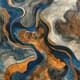Abstract River Deltas - Flowing Organic Forms - Fluid Abstract Art for Contemporary Spaces and Creative Projects 6