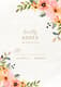 Peach Floral Watercolor RSVP Card - Elegant Business & Event Invitation Templates for Professional Communication 5
