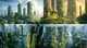 Serene Eco-Friendly Futuristic City with Green Towers - Immersive Sci-Fi Art for Visionary Creators and Sustainable Worlds 1