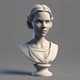 Dark Angel Sinner Girl Bust - Detailed 3D Printing Model for Creative Designers and Hobbyists 1