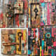 Cardboard Abstract Layered Mixed Media - Vibrant Collage Art for Creative Designers and Modern Interiors 1