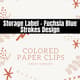 Storage Label Fuchsia Blue Strokes Design - Modern Packaging Template for Professional Branding and Product Organization 4