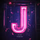 Electric Letter J - Neon Alphabet Animation - Vibrant Neon Typography Motion Graphics for Dynamic Video Projects and Creators 4