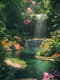Tropical Garden Serenity - Serene Tropical Landscape Art for Relaxing Spaces and Creative Decor 5