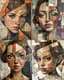 Earthy Toned Cubist Portrait of a Young Girl - Expressive Cubist Portrait Art for Contemporary Decor and Creative Projects 3