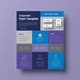 Corporate Flyer Template Blue Grey Violet Theme - Professional Marketing Flyer Design for Business Promotion & Brand Engagement 1