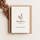 Brown Simple Thanksgiving Invitation - Elegant Harvest-Themed Greeting for Warm Holiday Celebrations 6