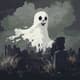 Spooky Ghost Pixel Art in Graveyard - Atmospheric Pixel Characters for Game Developers and Indie Creators 6