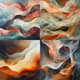 Lyrical Abstract Soft Undulating Forms - Elegant Abstract Art for Creative Spaces and Visual Storytelling 3