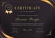 Luxury Achievement Certificate Black Gold Design - Elegant Editable Templates for Professional Recognition and Training Awards 3