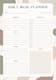 Daily Meal Tracker - Abstract Beige & Brown Style - Professional Health & Fitness Planner Template for Balanced Lifestyle Management 1