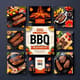 BBQ Event Flyer & Poster Template - Grilled Food Fest Theme - Editable Marketing Design for Food Events and Promotions 5