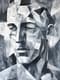 Monochrome Cubist Portrait of a Man V2 - Striking Cubist Monochrome Portrait Art for Modern Decor and Creative Spaces 1