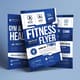 Blue Fitness Flyer Template - Gym & Health Club Design - Modern Marketing Asset for Health & Wellness Promotions 5