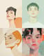 Soft Minimalist Portrait of a Woman with Short Hair - Ethereal Studio Portrait Art for Modern Spaces and Creative Projects 1
