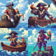 Pirate Captain with Tricorn Hat Pixel - Vibrant Pixel Art Character for Game Designers and Digital Creators 3