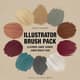 Illustrator Shader Brush Pack - Premium Vector Shader Brushes for Creative Illustration and Design Workflows 4