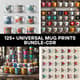 125+ Universal Mug Prints Bundle - Versatile Graphic Designs for Creative Mug Customization and Personal or Commercial Use 3