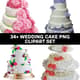 34+ Wedding Cake PNG Clipart Set - Elegant Food and Beverage Illustrations for Creative Wedding Designs 1