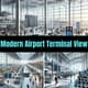 Modern Airport Terminal View - Cinematic Aerial & Time-Lapse Stock Video for Dynamic Visual Projects 1