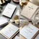 Minimal Gold Foil Press Invitation - Elegant Wedding & Engagement Card Design for Modern Celebrations 1