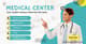Medical Center Ad White Turquoise FB - Clean and Professional Facebook Ad Templates for Healthcare Promotions and Patient Engagement 1
