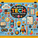 Playful Tech Creative Poster - Vibrant Tech-Inspired Wall Art for Innovators and Digital Spaces 6