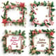 Festive Christmas Frame 3D - High-Quality 3D Rendered Holiday Frame for Designers and Creators 1