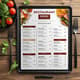 Professional Restaurant Menu - A4 and US Letter PSD - Sleek Editable Templates for Marketing and Hospitality Branding 3