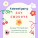 Cute Stuffs Farewell Party Invitation - Charming & Playful Invitation Template for Memorable Farewell Events 3