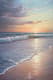 Peaceful Dawn Beach - Serene Seascape Landscape Art for Tranquil Spaces and Creative Displays 6