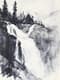 Flowing Waterfall Ink Painting - Elegant Traditional Ink Art for Serene Home & Office Decor 1
